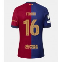 Barcelona Fermin Lopez #16 Replika Hemmatröja 2024-25 Kortärmad